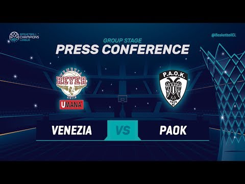 Umana Reyer Venezia v PAOK - Press Conference - Basketball Champions League 2018-19
