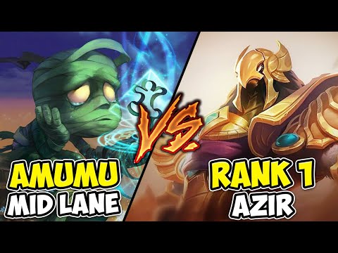 I went up against a Challenger Amumu Mid and he'll never do it again (Rank 1 Azir)