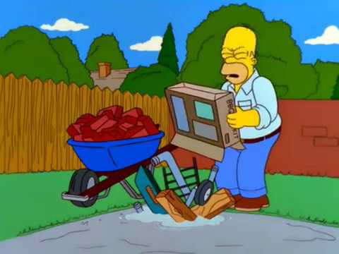 S10E19 - Homer Building a Barbecue Pit