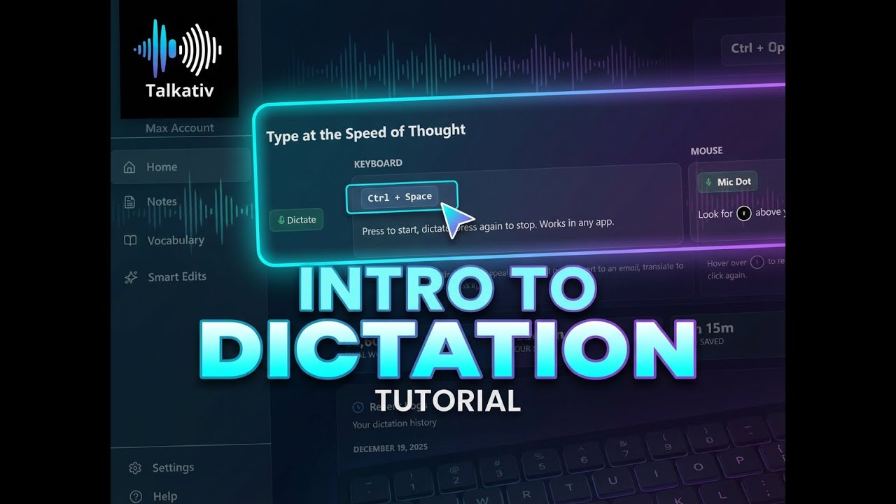 Dictation in Action Video