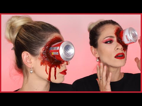 HERIDA FALSA LATA EN EL OJO | MAQUILLAJE HALLOWEEN PASO A PASO | NatyGloss