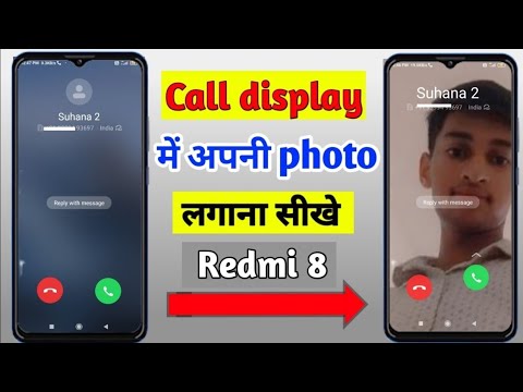 redmi 8 full screen call photo setting | redmi 8 me call photo setting