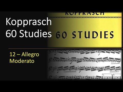 🎺🎺Kopprasch 60 Studies for Trumpet  - 12 Allegro Moderato