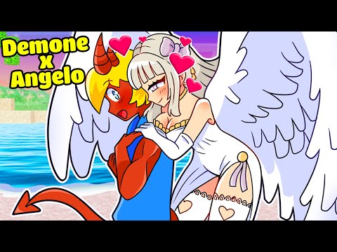 UNBELIEVABLE!! AN ANGEL FALLS FOR A DEMON IN MINECRAFT?!