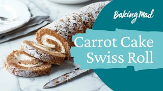 Carrot Cake Swiss Roll Recipe