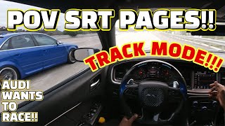 POV DRIVE TESTING OUT SRT PAGES IN MY CUSTOM DODGE CHARGER! CUSTOM, SPORT AND TRACK MODE!! (Z-TAZER)