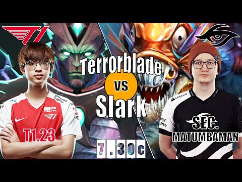 Slark Safelane | SEC.MATUMBAMAN | PLEASE NERF SLARK STUPIDLY BROKEN | 7.30c Gameplay Highlights