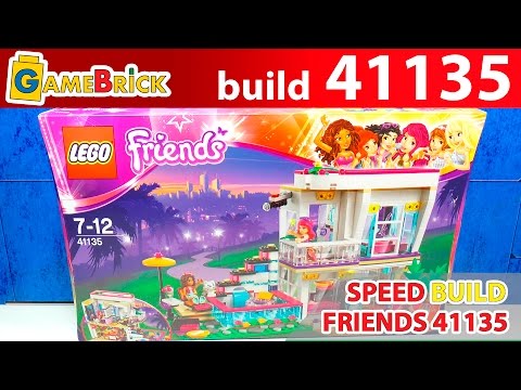 Lego Friends Livi's Pop Star House Set speed Build Review 41135 [museum GameBrick]