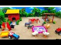 DIY How To Make Cow Shed Diorama DIY Horse Shed Cattle Miniature Animals Farm Star Toys Official