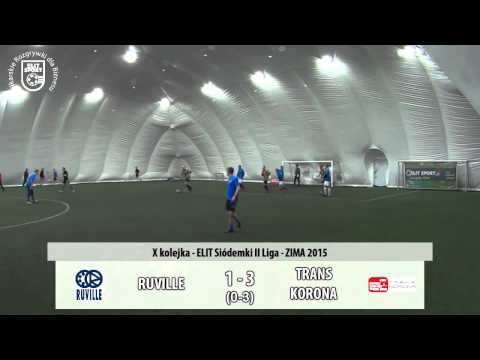 RUVILLE 3:5 TRANS KORONA - ELIT Siódemki II Liga ZIMA 2015