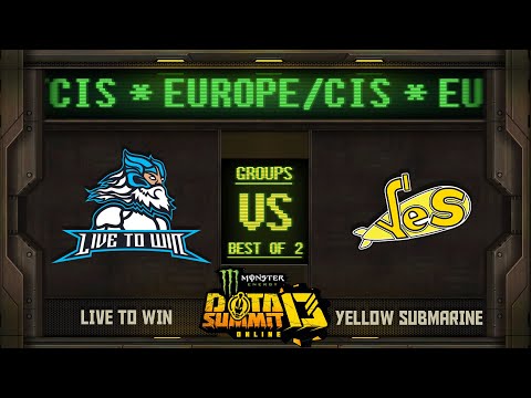 Live to Win vs Yellow Submarine Game 2 - Monster Energy Dota Summit 13 EU/CIS: Groups - Zyori, Trent