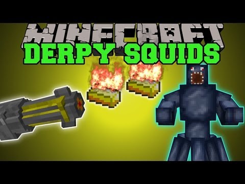 PopularMMOs - Minecraft: DERPY SQUID MOD (CAN YOU SURVIVE THE SQUID DIMENSION?) Mod Showcase