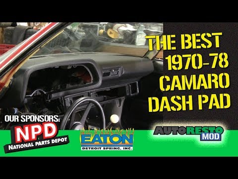 1970 Camaro Dash Pad from National Parts Depot review and dash panel parts Episode 350 Autorestomod