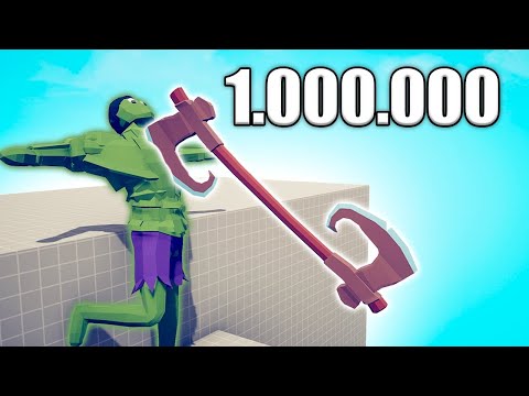 1.000.000 DAMAGE AXE THROWER vs UNITS - TABS | Totally Accurate Battle Simulator 2026