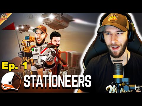 Ep. 1 Let's Play STATIONEERS | chocoTaco & Reid Variety Gameplay Space Games