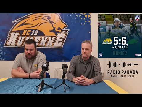 Pozápasová tlačová konferencia HC 19 Humenné - Vlci Žilina 5:6 pp (27.1.2023)