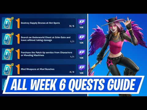 Fortnite Complete Week 6 Quests - How to EASILY Complete Week 6 Challenges in Chapter 5 Season 2