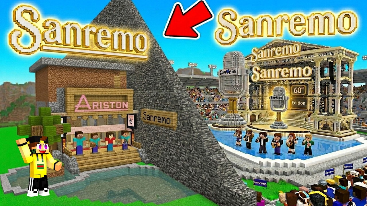 HO IMBROGLIATO nella GARA DI COSTRUZIONE di SANREMO  - MINECRAFT