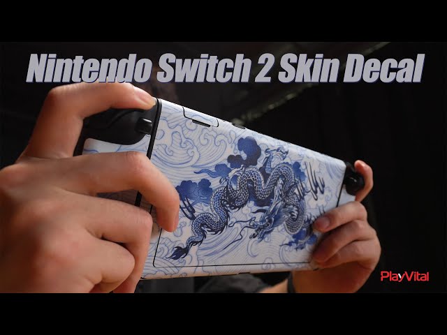 Vídeo relacionado con playvital Pegatinas para Nintendo Switch 2 (2025), 2 Sets de Vinilo