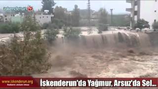 preview picture of video 'İskenderun’da Yağmur, Arsuz’da Sel Var!'