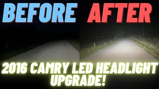 How To Install Auxito LED Headlights Bulbs In A 2016 Camry!