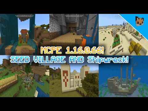 minecraft 1.16 best seed for survival - mcpe 1.16.0.66 seed village, desert temple and seed diamond!
