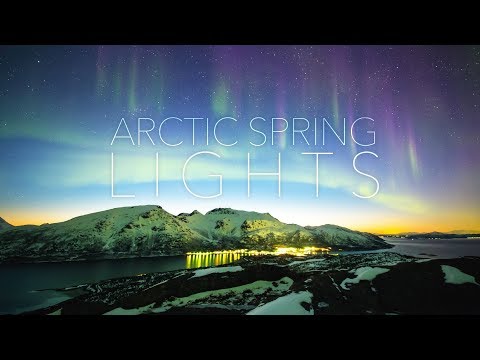 ARCTIC SPRING LIGHTS - northern lights timelapse 4K