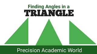 How to calculate the value of an unknown angle in a Triangle.