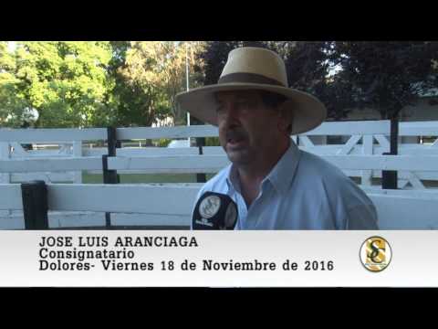 18-11-16 - Pedro Noel Irey - Jose Luis Aranciaga -Nota Jose Luis Aranciaga (Consignatario) - Dolores