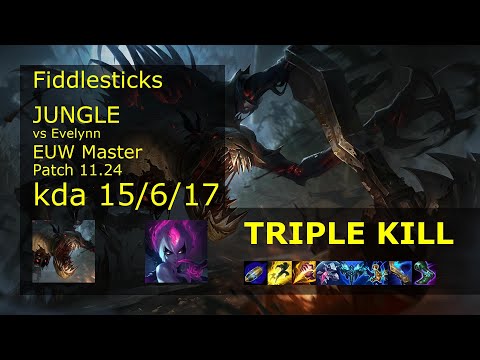 Rank 1 EUW Fiddlesticks: Jungle vs Evelynn