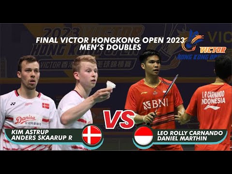 FINAL VICTOR HONGKONG OPEN 2023 MEN'S DOUBLES | Kim Astrup / Rasmussen VS Leo / Daniel