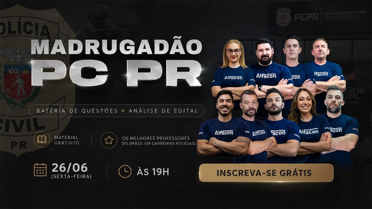 Madrugadão PC PR 2026: Bateria de Questões FGV e Como Estudar para a Polícia Civil