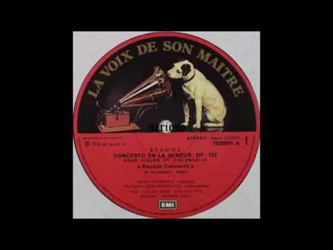 Brahms, Double Concerto , Mstislav Rostropovich ,David Oistrakh , 1stmov