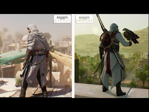 Assassin’s Creed Mirage vs Origins Comparison - Direct Comparison! Attention to Detail & Graphics!