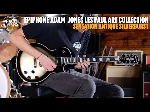 Epiphone Artist Collection | Adam Jones Les Paul Custom "Sensation" - Antique Silverburst image 11