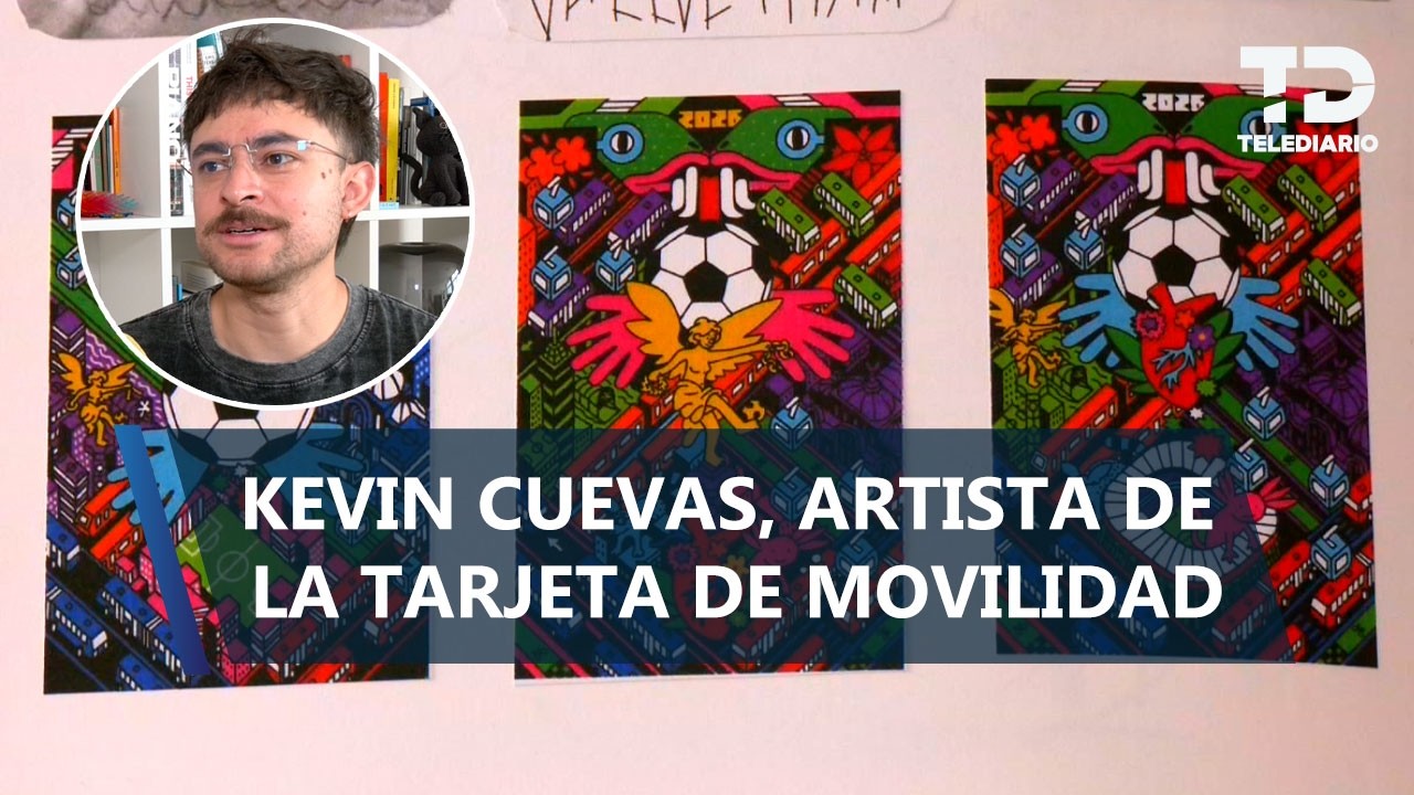 Kevin Cuevas, el artista detrás de la tarjeta de Movilidad Integrada inspirada en el Mundial