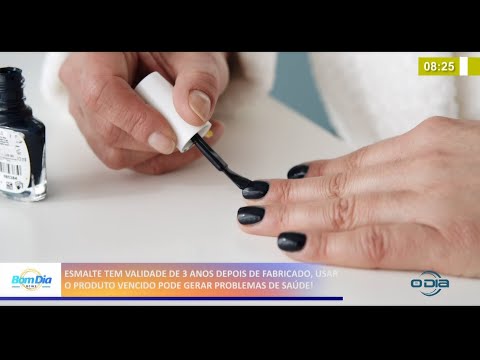 Esmalte tem validade de 3 anos e produto vencido pode gerar problemas de saúde 07 05 2021