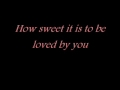 How Sweet It Is (To Be Loved By You) _ JAMES ...