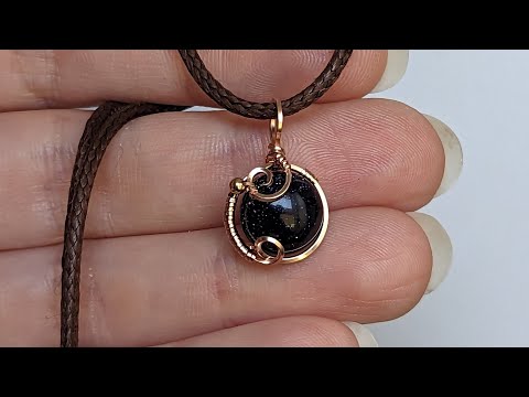 Rose Gold Fill Mini Pendant Wire Wrapping Tutorial