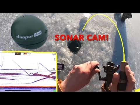 Ice fishing FINICKY crappie (Deeper Sonar Cam)
