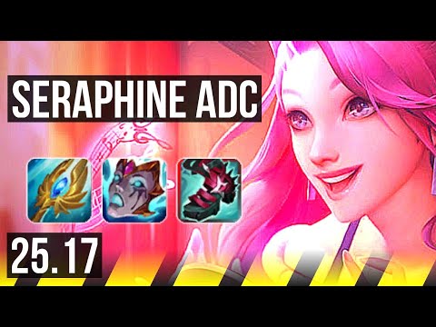 SERAPHINE & Senna vs SIVIR & Blitzcrank (ADC) | 800+ games, Dominating | KR Master | 25.17
