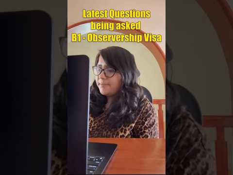 What questions do visa officers ask at a B1 visa interview for a medical observership?