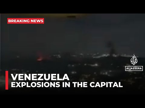 Explosions heard over Venezuelan capital Caracas amid US tensions