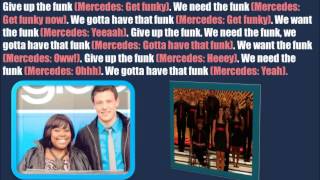 Give Up The Funk Glee Lyrics