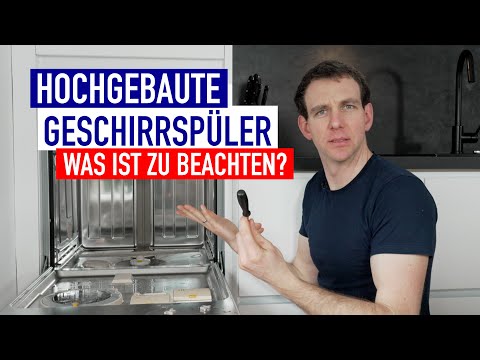 Installing a dishwasher at a higher level | What do you need to consider?