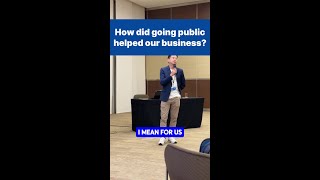 How did going public helped our business?