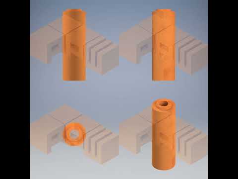 Refractory bottom pouring set - stopper rod sleeve, 55id x 1...