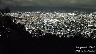 【LIVE】札幌もいわ山ロープウェイ-標高531ｍライブカメラ/24時間リアルタイム配信／Sapporo Mt.Moiwa Ropeway-altitude signboard Live Camera