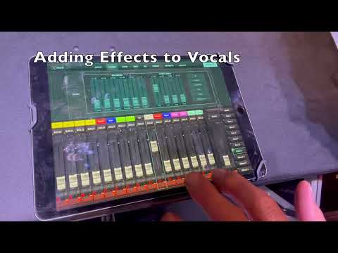 How to use the Behringer XR18 Effect Sends (IPad) Video  7
