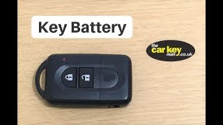 Key Battery Nissan Micra Note Qashqai Proximity key  HOW TO change key battery